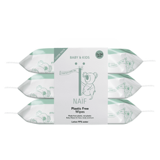 Naïf Plasticvrije Billendoekjes voor Baby & Kids 3 packs