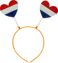  Koningsdag Tiara Hartjes Rood Wit Blauw