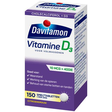 Davitamon Vitamine D Smelttabletten 150 stuks