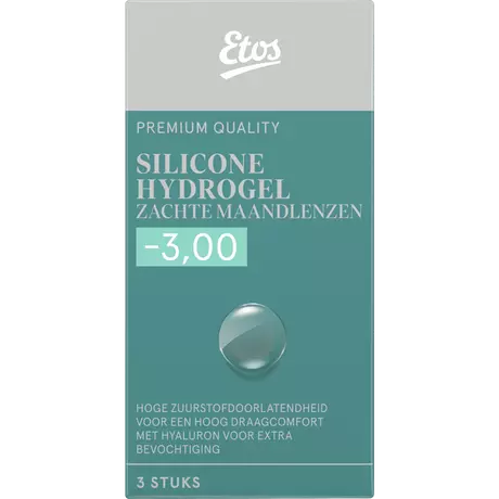 Etos Silicone Hydrogel Zachte Maandlenzen -3.00 3 stuks