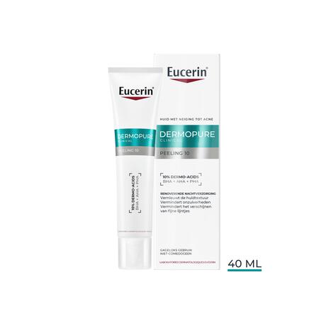 Eucerin DERMOPURE CLINICAL Peeling 10 Nachtverzorging Gevoelige Huid 40 ML