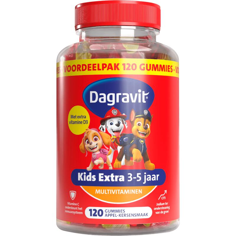Dagravit Kids Xtra 3-5 jaar 120 Gummies