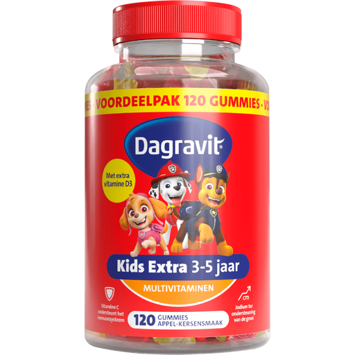 Dagravit Kids Xtra 3-5 jaar 120 Gummies