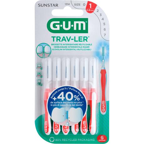 GUM Trav-Ler Rood 0,8 MM