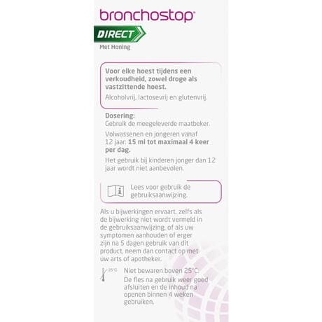 Bronchostop Direct Hoestdrank met Honing 120 ML