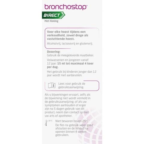 Bronchostop Direct Hoestdrank met Honing 120 ML