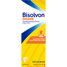 Bisolvon Drank bij Vastzittende Hoest Voor Volwassen 8 MG/5 ML 125 ML