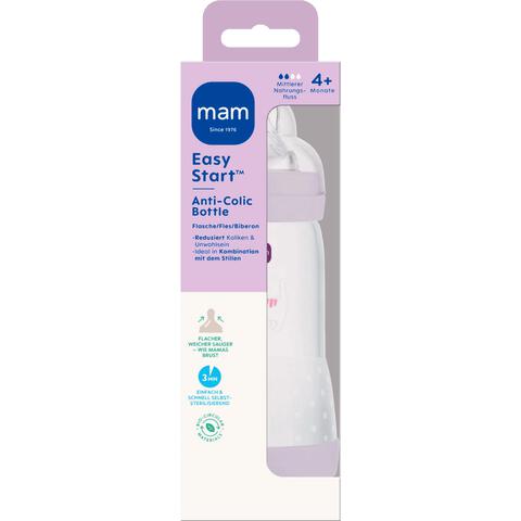 MAM Baby Easy Start Anti-Collic Babyfles Lila 320 ML