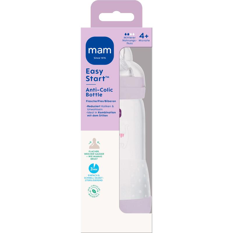 MAM Easy Start Anti-Colic Babyfles Lila 320 ML
