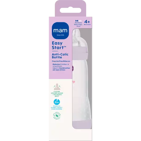 MAM Easy Start Anti-Colic Babyfles Lila 320 ML