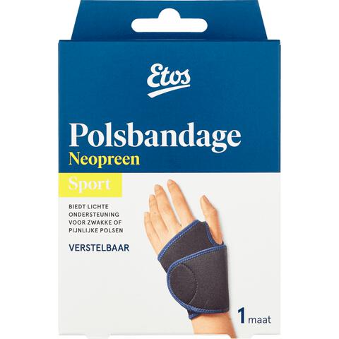 Etos Polsbandage Zwart