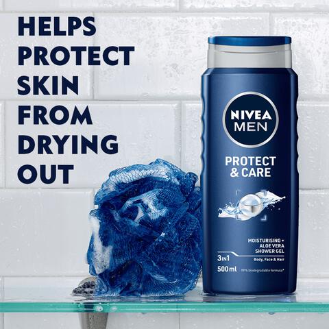 NIVEA MEN Protect & Care 3-in-1 Douchegel 500 ML
