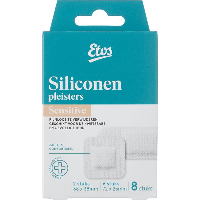 Etos Siliconen Pleisters Sensitive 8 Pleisters