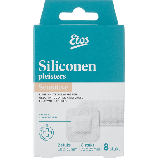 Etos Siliconen Pleisters Sensitive Pleisters 8 stuks