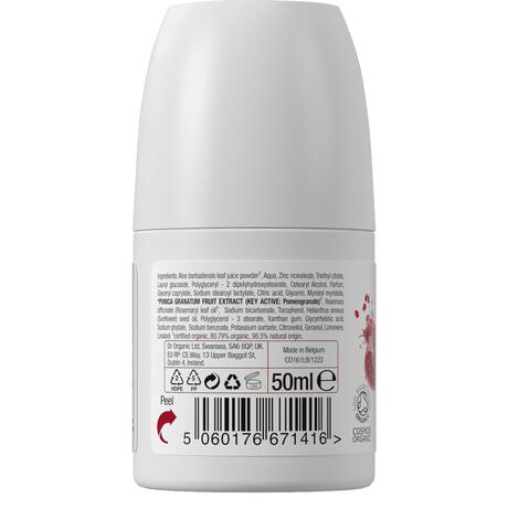 Dr. Organic Pomegranate Deodorant Roller 50ML