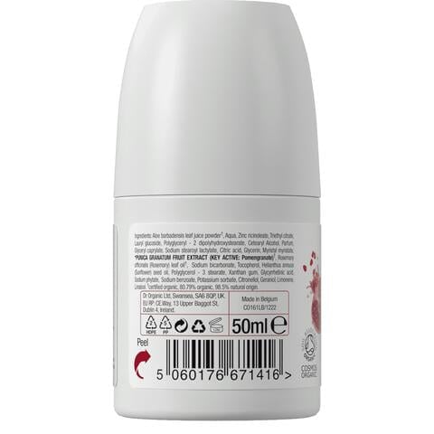 Dr. Organic Pomegranate Deodorant Roller 50ML