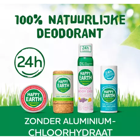 Happy Earth 100% Natuurlijke Whole Body Cedar Lime Deodorant Spray 100 ML