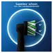 Oral-B Cross Action Opzetborstels Zwart 4 Stuks