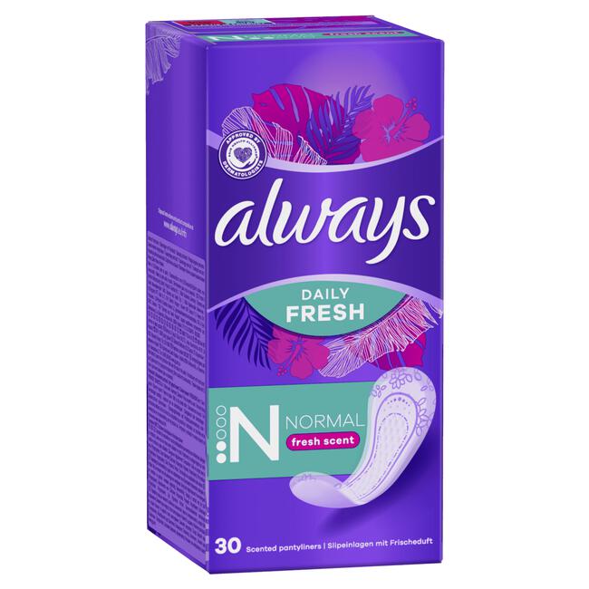 Always Daily Fresh Inlegkruisjes Normal 30 Stuks