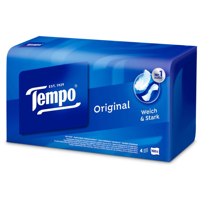 Tempo Original Box 4 Laags Zakdoekjes 100 stuks