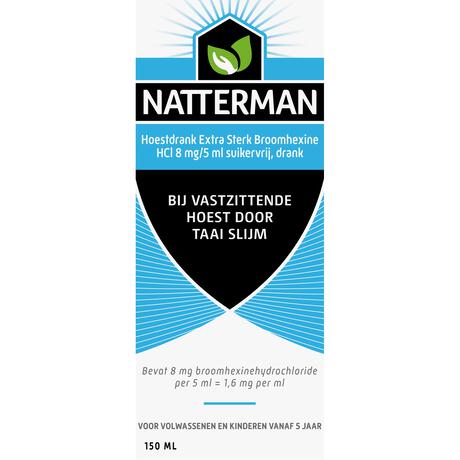 Natterman Broomhexine Extra Sterk 8mg/5ml 150 ML
