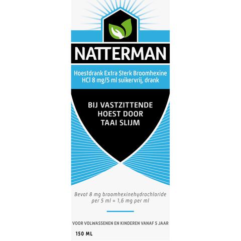 Natterman Broomhexine Extra Sterk 8mg/5ml 150 ML