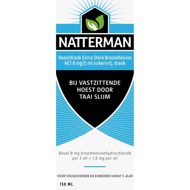 Natterman Broomhexine Extra Sterk 8mg/5ml 150 ML