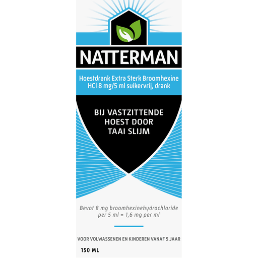 Natterman Broomhexine Extra Sterk 8 MG/5 ML 150 ML