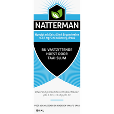 Natterman Broomhexine Extra Sterk 8mg/5ml 150 ML