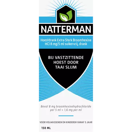 Natterman Broomhexine Extra Sterk 8 MG/5 ML 150 ML