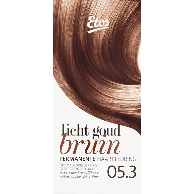 B olie Versterken tornado Etos Permanente Haarkleuring 05.3 Licht Goud Bruin 120 ML 120 ML | Etos