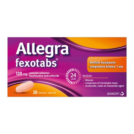 Allegra Fexotabs Hooikoortstabletten 20 stuks