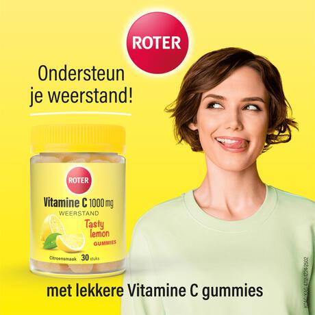 Roter 1000mg Vitamine C Gummy Tasty Lemon 30 stuks