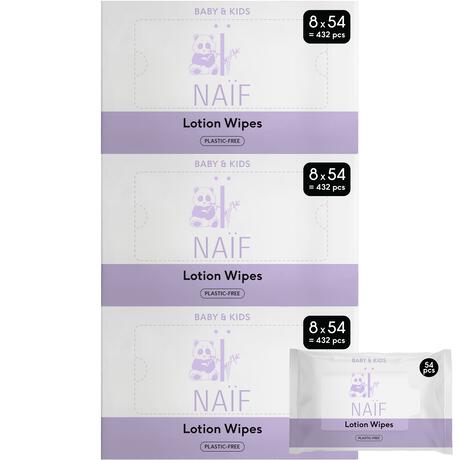 Naïf Plasticvrije Lotion Billendoekjes 24x54 stuks