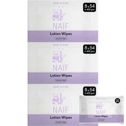 Naïf Plasticvrije Lotion Billendoekjes 24x54 stuks