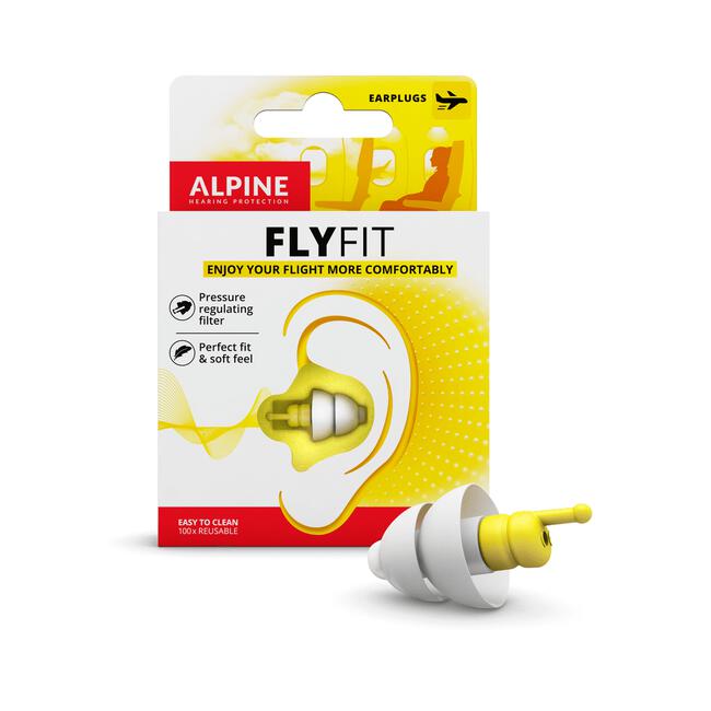 Alpine FlyFit Herbruikbare Vlieg Oordoppen 1 Paar
