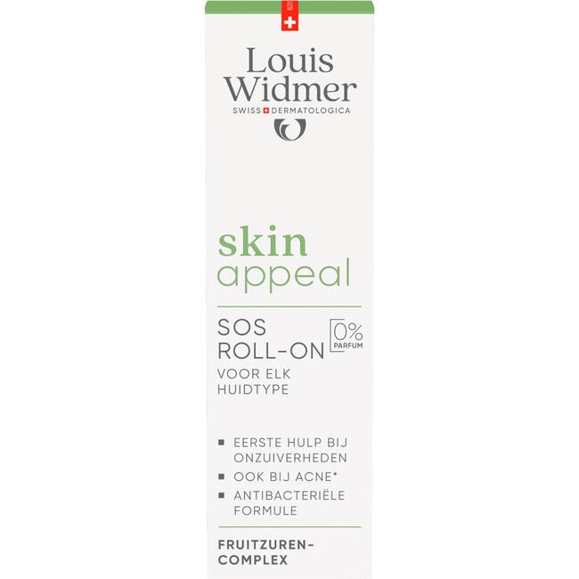 Louis Widmer Skinappeal Sos Roll-On Zonder Parfum 10 ML