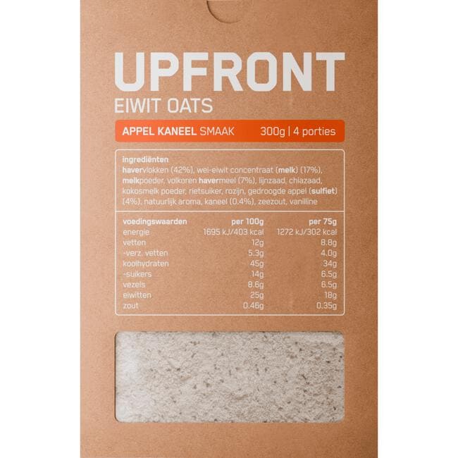 Upfront eiwit oats appel/kaneel