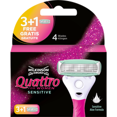 Wilkinson Sword Quattro for Women Sensitive Navulmesjes 3+1 gratis