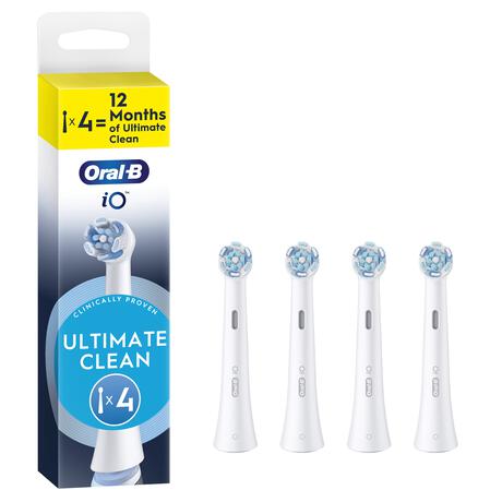 Oral-B iO Ultimate Clean Opzetborstels Wit 4 Stuks