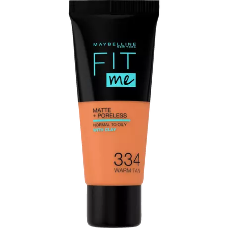 Maybelline New York Fit Me Matte+Poreless Foundation 334 Warm Tan 30 ML