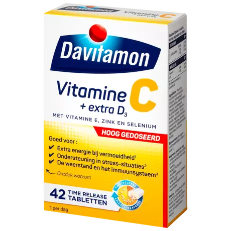 Davitamon Vitamine C Forte + D3 Tabletten 42 stuks