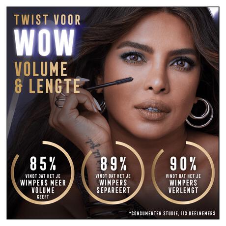 Max Factor Masterpiece 2In1 Lash Wow Mascara 03 Midnight Black