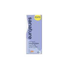 Sanature 100% Katoenen Incontinentie Inlegkruisjes Light Plus 20 Stuk