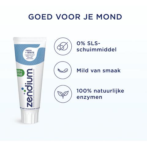 Zendium Fresh+White Tandpasta 75 ML