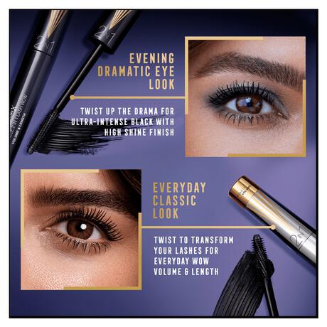 Max Factor Masterpiece 2In1 Lash Wow Mascara 03 Midnight Black
