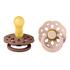BIBS Boheme Fopspeen Rond Latex Maat 2 Woodchuck/Blush 2 stuks