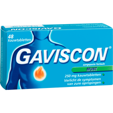Gaviscon Kauwtabletten Pepermunt Maagzuurremmers 48 Stuks