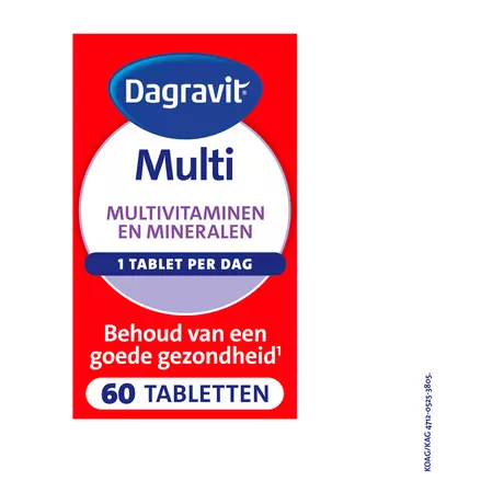 Dagravit Multivitaminen Elke Dag Tabletten 60 stuks