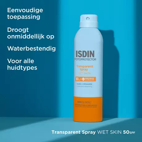 ISDIN Transparent Zonnebrand Spray Wet Skin SPF50 250 ML &nbsp;